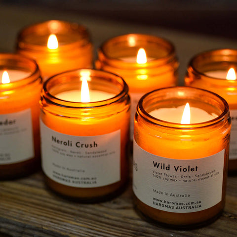 Wild Violet Scented Soy Candle